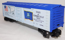 Load image into Gallery viewer, Lionel 6-7605 State of Connecticut Box Car Spirit of 76 Bicentennial colony 1976
