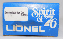 Load image into Gallery viewer, Lionel 6-7605 State of Connecticut Box Car Spirit of 76 Bicentennial colony 1976
