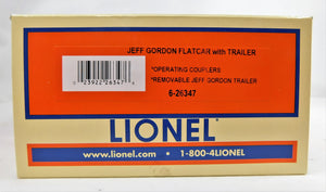 Lionel 6-26347 Jeff Gordon Dupont Flat Car w/ TRAILER O gauge Nascar Trains 3rl