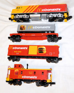 MTH 30-4042-0 McDonalds Train Set Diesel engine + freight cars Locosounds Ogauge