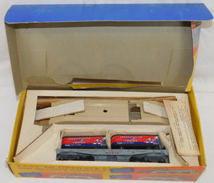 American Flyer 23830 Piggyback Unloader w/ Monon Flat+trailers CLEAN BOXED