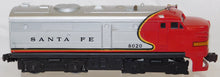 Load image into Gallery viewer, Lionel 8020 Santa Fe Warbonnet Alco A diesel Powered Serviced 1970&#39;s Chief Running
