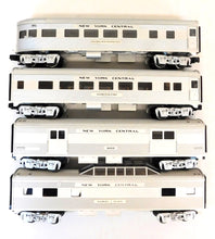 Load image into Gallery viewer, Lionel 6-15180 New York Central streamlined Passenger 4 car set lighted 13.25&quot; O
