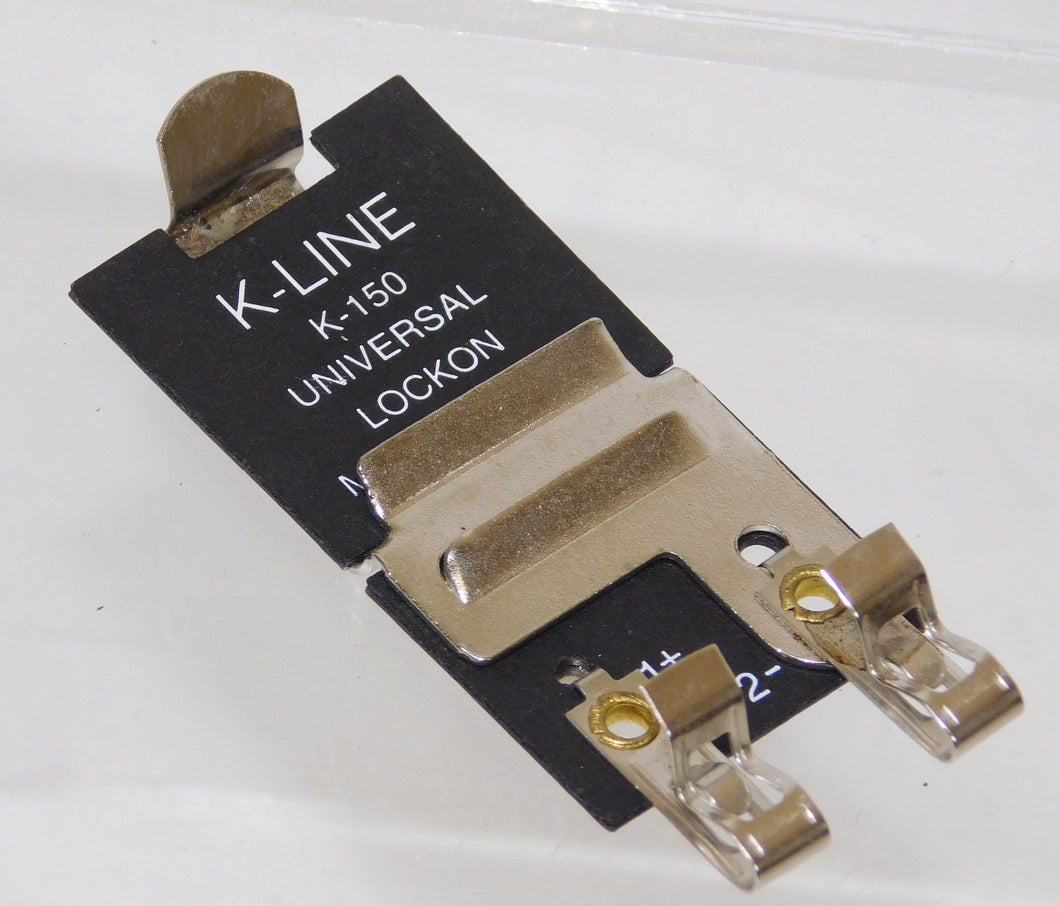 K-Line O 027 or S Universal Lock On 3 rail or 2 rail K-150 NEW track to power C8+ for Lionel AND American Flyer