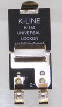 Load image into Gallery viewer, K-Line O 027 or S Universal Lock On 3 rail or 2 rail K-150 NEW track to power C8+ for Lionel AND American Flyer

