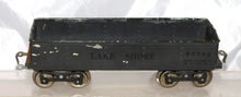 Load image into Gallery viewer, Lionel 112 LAKE SHORE Gondola Standard Gauge Gray 65784 Green rim 20s Prewar
