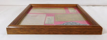 Load image into Gallery viewer, Illinois Central Railroad Framed Memoribilia 6 Items 8 x 10 Wall Hanging Train
