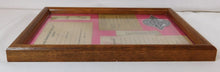 Load image into Gallery viewer, Illinois Central Railroad Framed Memoribilia 6 Items 8 x 10 Wall Hanging Train
