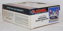 Load image into Gallery viewer, Lionel 6-18408 Santa Claus &amp; Mrs.C WHITE operating handcar motorized Christmas O
