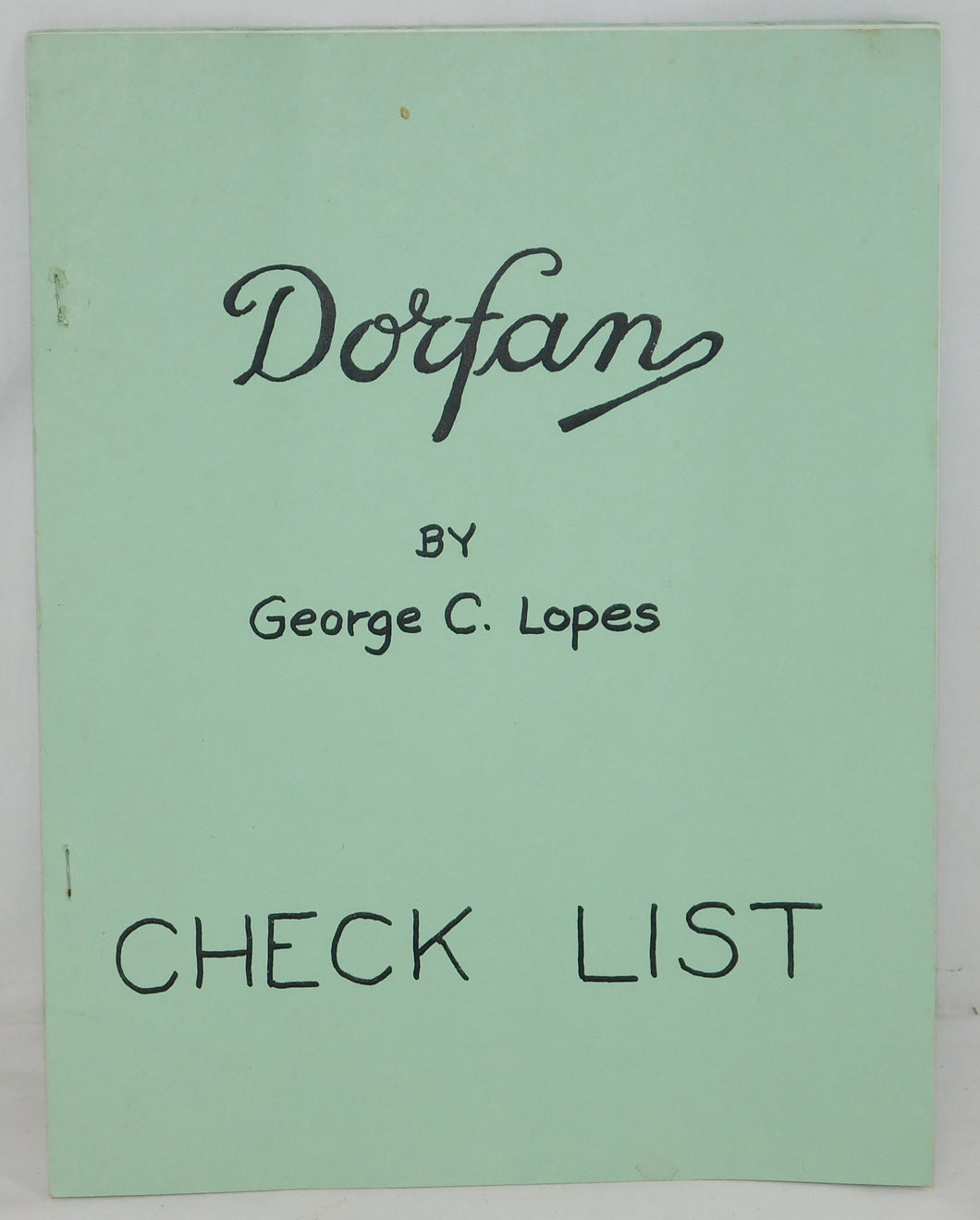 Dorfan Trains Check List Book c. 2001 O Standard Gauge Wind-Up Tinplate Prewar