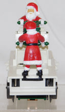 Load image into Gallery viewer, Lionel 6-18408 Santa Claus &amp; Mrs.C WHITE operating handcar motorized Christmas O
