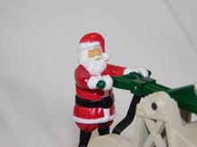 Load image into Gallery viewer, Lionel 6-18408 Santa Claus &amp; Mrs.C WHITE operating handcar motorized Christmas O
