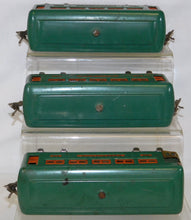 Load image into Gallery viewer, Lionel Outfit 296 Set #253 O gauge passenger Peacock Blue &amp; Orange BOXED Runs Cars Light
