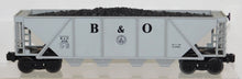 Load image into Gallery viewer, Lionel Trains 6138 B&amp;O Quad Hopper w/ coal load 4 bay Baltimore &amp; Ohio 1986 O
