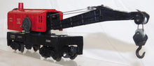 Load image into Gallery viewer, Lionel 6560 Red Bucyrus Erie Crane Operates Works 1950s Postwar work train C-6
