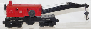 Lionel 6560 Red Bucyrus Erie Crane Operates Works 1950s Postwar work train C-6