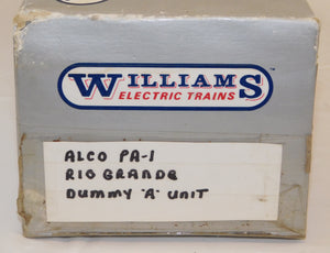 Williams Trains #6001 Denver Rio Grande Alco PA Diesel Dummy A lighted O boxed