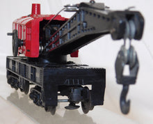 Load image into Gallery viewer, Lionel 6560 Red Bucyrus Erie Crane Operates Works 1950s Postwar work train C-6
