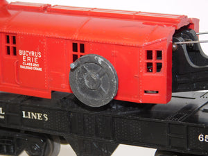 Lionel 6560 Red Bucyrus Erie Crane Operates Works 1950s Postwar work train C-6