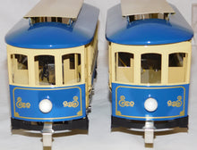 Load image into Gallery viewer, Lionel 6-13900 13901 Standard Gauge Trolley 200 &amp; Trailer 201 Tinplate Classics

