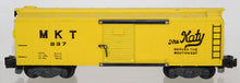 Load image into Gallery viewer, American Flyer 937 MKT Yellow Boxcar Missouri Kansas Texas Katy 1953-54 Boxed
