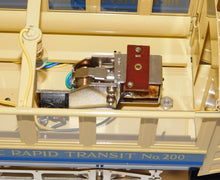 Load image into Gallery viewer, Lionel 6-13900 13901 Standard Gauge Trolley 200 &amp; Trailer 201 Tinplate Classics
