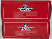 Load image into Gallery viewer, Lionel 6-13900 13901 Standard Gauge Trolley 200 &amp; Trailer 201 Tinplate Classics
