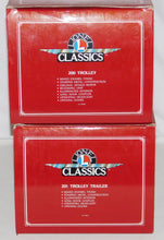Load image into Gallery viewer, Lionel 6-13900 13901 Standard Gauge Trolley 200 &amp; Trailer 201 Tinplate Classics
