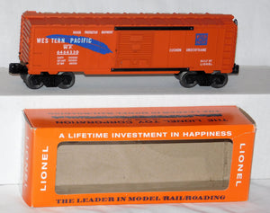 Lionel 6464-250 WP Western Pacific Boxcar Medium Orange Blue feather SUPER CLEAN