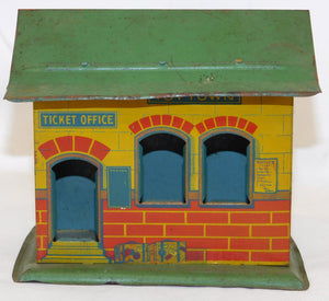 J. Chein Toytown Station Vintage tinplate O gauge Train American Railway Express