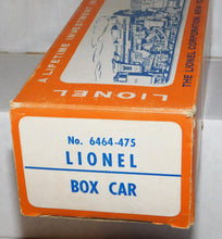 Load image into Gallery viewer, Lionel 6464-475 B&amp;M Boston &amp; Maine Boxcar CLEAN in RARE BLUE PRINT LABEL BOX 1960s
