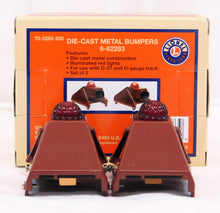 Load image into Gallery viewer, Lionel 6-62283 Lighted Die-cast Metal Bumpers BROWN Set of 2 Boxed O/027 C-8
