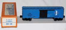 Load image into Gallery viewer, Lionel 6464-475 B&amp;M Boston &amp; Maine Boxcar CLEAN in RARE BLUE PRINT LABEL BOX 1960s
