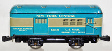 Load image into Gallery viewer, Marx 5019 New York Central US Mail Post Office Baggage Express  6&quot; tin NYC &#39;57 CLEAN
