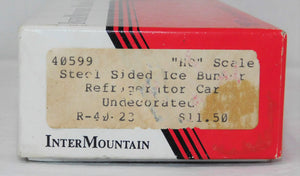 Intermountain 40599 40' Steel Sided Ice Bunker Reefer Car Undecorated HO Scale kitan