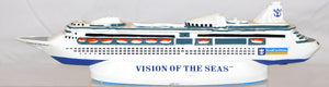 Royal Caribbean RCI VISION OF THE SEAS model Cruise Ship Souvenir 10" BOXED  ASis