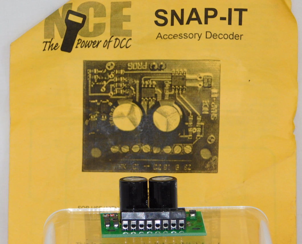 NCE Snap-It accessory decoder DCC digital good w/ twin coil switch machines used