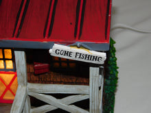 Load image into Gallery viewer, Bass Pro Shop Fishing Shack Collectible Village Lighted Porcelain BOXED Christmas
