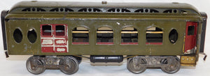 Lionel #19 Prewar Combine Baggage Passenger Car Standard Gauge Olive Green 1918-22