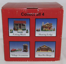 Load image into Gallery viewer, Bass Pro Shop Fishing Shack Collectible Village Lighted Porcelain BOXED Christmas
