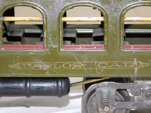 Lionel #19 Prewar Combine Baggage Passenger Car Standard Gauge Olive Green 1918-22