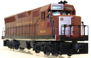 Williams Trains #4656 Pennsylvania SD45 Big Diesel O Gauge dual motors runs PRR