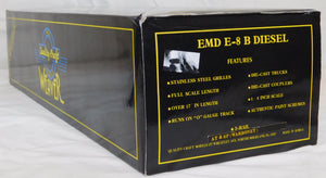 Weaver EMD E-8 B unit Santa Fe Diesel Unpowered dummy Warbonnet Gold Line 3 rail