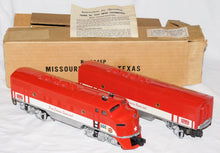 Load image into Gallery viewer, Lionel 2245 Texas Special F3 AB diesel MKT Katy Postwar F-3 w/box Super Clean Postwar

