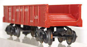 Marx 339234 Canadian Pacific Hard to find Tuscan Drop End Gondola 8 Wheel