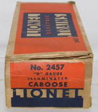 Load image into Gallery viewer, Lionel 2457 N5 Pennsylvania caboose w/ Box Black fiber Flying Shoe 1945

