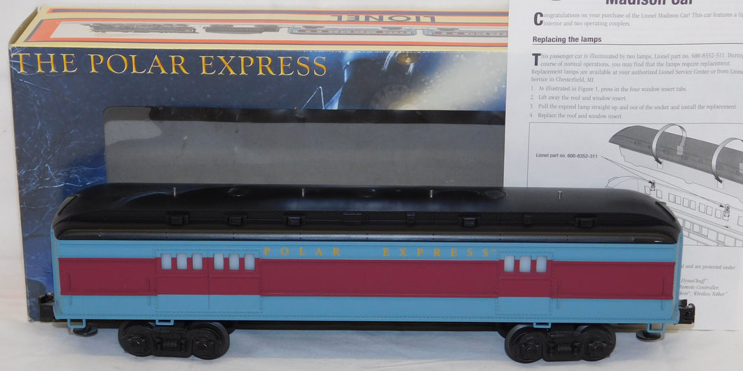 LIONEL 6-25135 POLAR EXPRESS Baggage Car lighted passenger Car 2006 Christmas