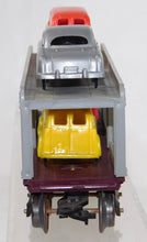 Load image into Gallery viewer, Marx SOU 51100 Auto Loader flat w/Rack &amp; 4 original automobiles Southern loader Tilt couplers
