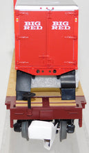 Load image into Gallery viewer, MTH 20-95511 Big Red Soda PUP Trailers on Santa Fe Flat Car Premier Car #7845 O
