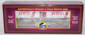 MTH 20-95511 Big Red Soda PUP Trailers on Santa Fe Flat Car Premier Car #7845 O